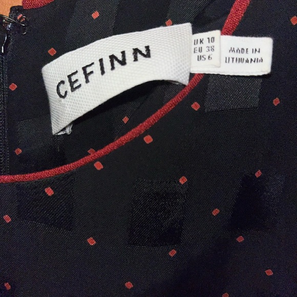 *DISCONTINUED* Cefinn Black Polka Dot Maxi Dress - Picture 3 of 6